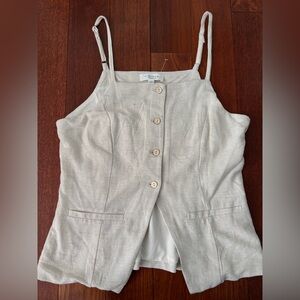 New! Kirious LA Women’s Sleeveless Top Size M Ivory